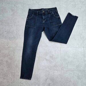 GAP Skinny Roll Up Jeans Womens Size 12/31R Dark Wash